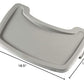 Rubbermaid Commercial Products High Chair Food Tray, 19.5-Inch, Plastic, Platinum, Easy Cleaning/Rinsing, Removeable Tray for Po