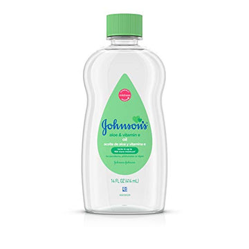 Johnson'S Baby Oil, Mineral Oil Enriched With Aloe Vera And Vitamin E, 14 Fl. Oz