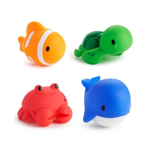 Munchkin Ocean Squirts Baby Bath Toy, 4 pack