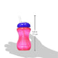 Nuby 2-Pack No-Spill Cup With Flex Straw, 10 Ounce, Colors May Vary