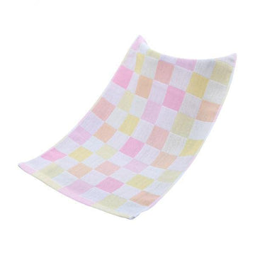Club Bollywood3xDoubleDeck Pure Cotton Kids Children Hand Face Towel Plaid Pink 25x50cm|Baby|Bathing & Grooming|Towels & Washcl