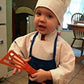 CHEFSKIN Baby Toddler White Chef Hat Adjustable Fits Babies 12-36 Mos