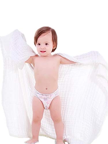 Asung Baby Towels Muslin Bath Towel 3Pack Infant Towels For Newborn Boy Girl 6 Layers Ultra Soft Cotton Toddler Towel For Baby'S