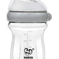 Haakaa Generation 3 Glass Baby Bottle 6 oz/160 ml, 1 PK (Grey)