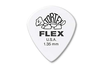 Jim Dunlop Tortex Flex Jazz Iii, 135Mm, White Guitar Picks (468R135)