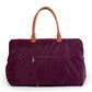 Childhome Original Mommy Diaper Bag - Large Tote for Travel and Hospital - Pregnancy Must Haves (Aubergine)
