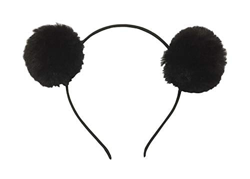 Pom Pom Headband Head Hoop Animal Style Cute Fluffy Hairband For Halloween Costume (C)