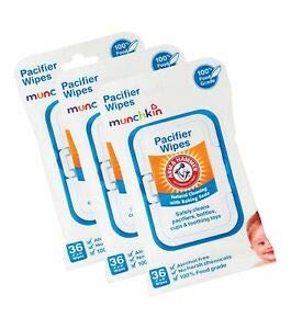 Munchkin Arm And Hammer Pacifier Wipes, White, 108 Count