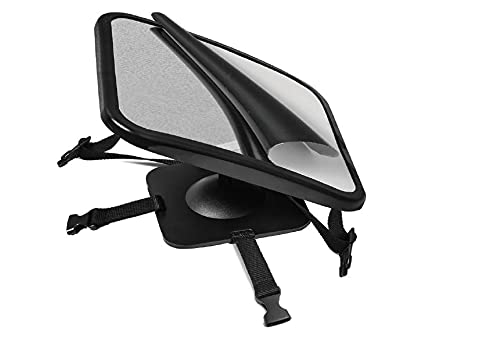 Zogeez Xl Baby Car Mirror, Safety Car Seat Mirror For Rear Facing Infant With Wide Crystal Clear View, Fits On Headrest Shatterp