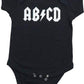 Ann Arbor T-Shirt Co. Unisex Baby Ab/Cd Funny Infant Rock And Roll One Piece-12 Month Black