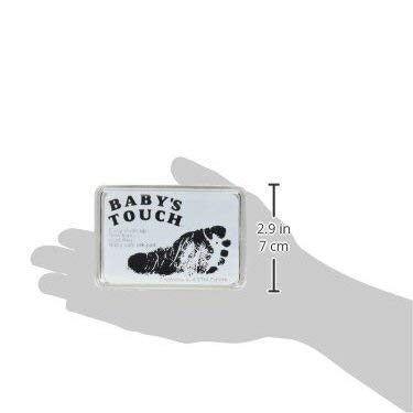 Babys Touch Baby Safe Reusable Hand & Foot Print Ink Pads - Black