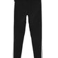 mackly Girls Mid Rise Solid Sports Tights | Comfortable, Stretchable Activewear for Sports, Workouts & Casual Wear Black