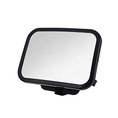 Zogeez Xl Baby Car Mirror, Safety Car Seat Mirror For Rear Facing Infant With Wide Crystal Clear View, Fits On Headrest Shatterp