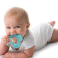 Nuby Silicone TeeThe-EEZ Teether with Bristles, Includes Hygienic Case, Aqua (Count of 2)