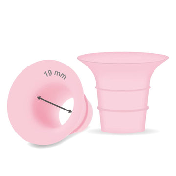 Maymom 19Mm Flange Insert Pink Compatible With Elvie Single/Double Electric, Elvie Stride Cup (24Mm), Compatible With Medela Per