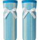 Daddy Come Baby Bottle Cover For 260 Ml Feeding Bottles, Blue Stripe Design With Bow, 16 Cm Height