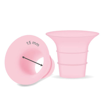 Maymom 15Mm Flange Insert Pink Compatible With Elvie Single/Double Electric, Elvie Stride Cup (24Mm), Compatible With Medela Per