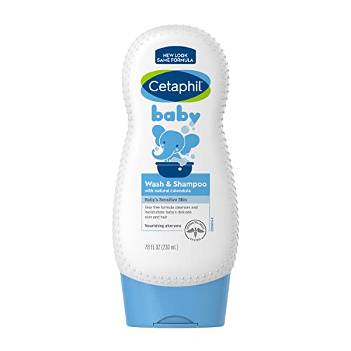 Cetaphil Baby Shampoo And Body Wash With Organic Calendula, Tear Free, Made With Organic Calendula, Hypoallergenic, Ideal For Ev