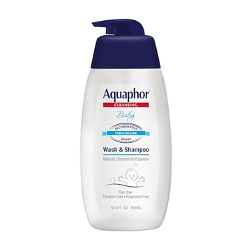 Aquaphor Baby Cleansing Wash And Shampoo 16 Ounce Pump (500Ml) (6 Pack)