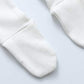 Owlivia 100% Organic Cotton Baby Boy Girl 2-Pack Footed Pants Wiggle Pants Jogging Pants(White & Grey Melange, Newborn)