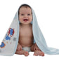 Baby Hooded Towel (Pack of 6)  100% Soft Cotton Printed Wrapper for Baby Newborn & Infants, Absorbent Bath Essentials for New B