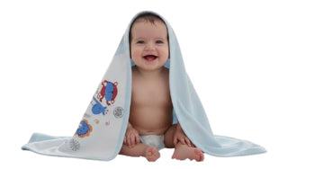 Baby Hooded Towel (Pack of 6)  100% Soft Cotton Printed Wrapper for Baby Newborn & Infants, Absorbent Bath Essentials for New B