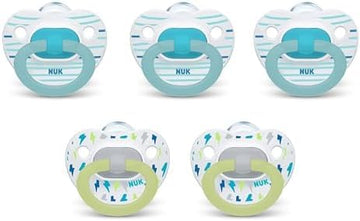 NUK Orthodontic Pacifiers, 6-18 Months, 5-Count (Pack of 12)