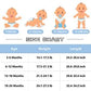 Uideazone Infant Boy Blue Striped Swimsuit 3Mo Long Sleeve One Piece Rash Guard Bathing Suit With Hat Upf 50+ Sun Protection Swi