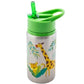 Stephen Joseph Stainless Steel Water Bottles, 18 Oz, Straw Lid, Reusable Tumbler, Insulated, Zoo