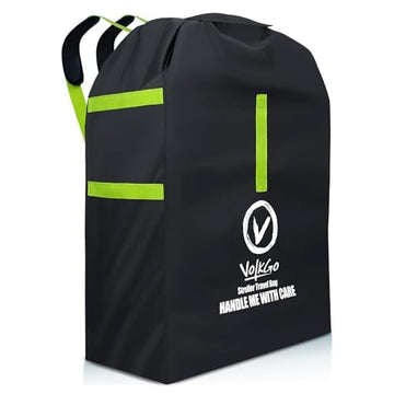 V VOLKGO Large Stroller Bag for Airplane, Jogger & Single Stroller Travel Bag - Fits Most Sizes, Gate Check Stroller Bag, Single