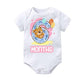 Lillypupp Monthly Birthday Milestone Newborn Baby Unisex Organic Cotton Romper For Boy Girl. Infant Clothing Gift Romper 6 Month