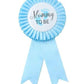 Coolerthingsdg, Mom To Be Tinplate Badge Pin - Baby Shower Button New Mom Gifts Gender Reveals Party Baby Boy Blue Rosette Butto