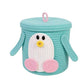 VELVET VIBE Kids Lid Baskets with Beautiful Characters  Rope Baskets for Baby Diaper, Stuffed Animal Storage (Blue Bird)