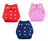 Teddyify BabyS All In One Washable Reusable Adjustable Cloth Diapers (Assorted Colour) (3 Diapers Without Insert)
