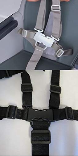 5 Point Harness Buckle Plus Straps Replacement Part for Chicco Stack 3-in-1 High Chair Seat Safety for Babies, Toddlers, Kids, C