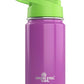 Kids Water Bottle - 12Oz Purple  Leak Proof With Straw & Handle  24 Hours Cold  Insulated, Double Wall Stainless Steel  Easy Sip