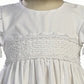 Girls Cotton Christening Gown Dresses With Bonnet Set - Baby Or Infant Girl'S Christening Dress - 6 Months White