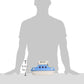 Green Toys Ferry Boat with Mini Cars Bathtub Toy, Blue/White, Standard
