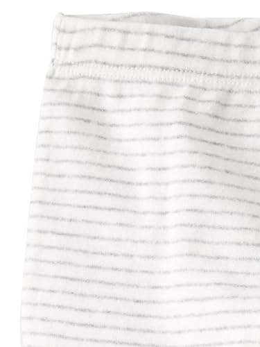 Little Planet By Carter'S Baby 2-Pack Pants Made With Organic Cotton, Gray Stripe Cream Footed, 9 Months