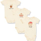 Touched By Nature Baby Boys Organic Cotton Bodysuits Bodysuit, Strawberries 3-Pack, 12-18 Months Us