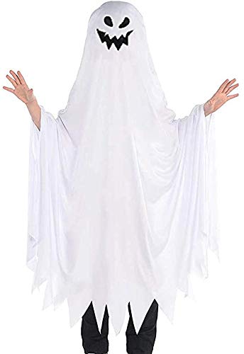 Thorn Tree Halloweens Baby Boys Girls Suit Ghost Robe Fancy Party Costume Toddler Clothes Baby Hats 2Pcs Outfits Set  (Long Whit