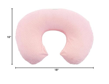My Blankee Swiss Dot Minky Dot Nursing Pillow Slipcover, Blush, 18' X 16' X 5.5'