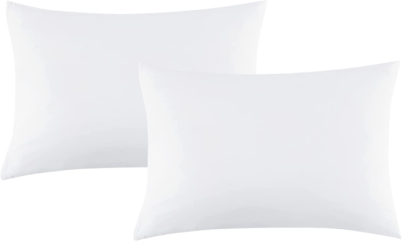 Travel Size Pillow Cases 12X16 Set Of 2 Soft 500 Thread Count Kinderfluff Pillow Cover 100% Egyptian Cotton Zipper Closure Toddl