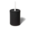Avanchy Baby Cup With Straw, Training Sippy Cups For Infant To Toddler Kids, Baby Led Weaning 5 Ounce, 6+ Months, Silicone, Blac