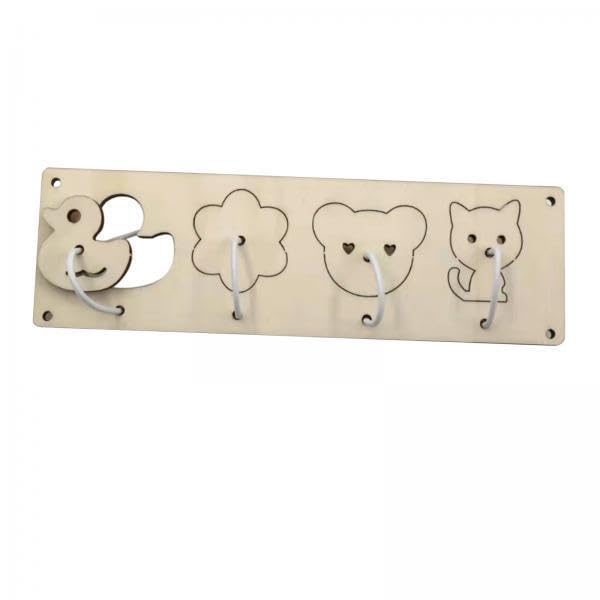 ATORSE 2Xkids Busy Board DIY Material Activity Sensory Board Parts for Toddler Gifts Animals Matching