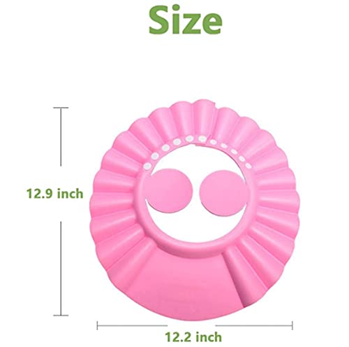 Kangwell Shower Cap Bathing Cap | With Earshield Soft Adjustable Visor Hat Safe Shampoo Shower Bathing Protection Bath Cap For E