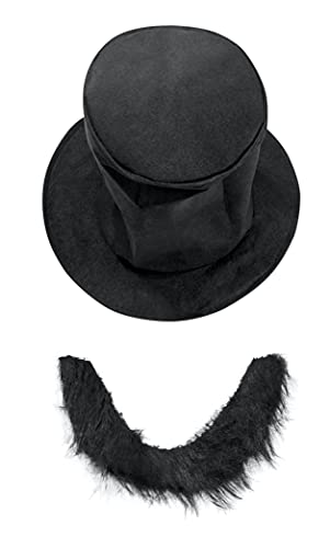 Rubies Abraham Lincoln Instant Disguise Kit Abe Lincoln Costume (Hat & Beard) Black