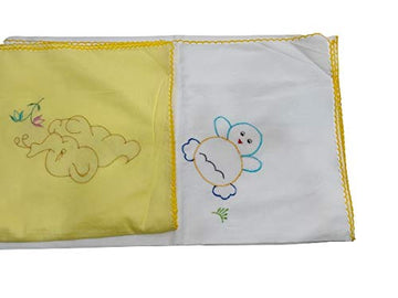 Dazzle Baby Cotton wrap Cloth/Full Swaddler/Wrapping Cloth Blanket with nursory Prints for New Born boy Pack of 2