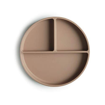 Mushie Silicone Suction Plate  Bpa-Free Non-Slip Design (Natural)