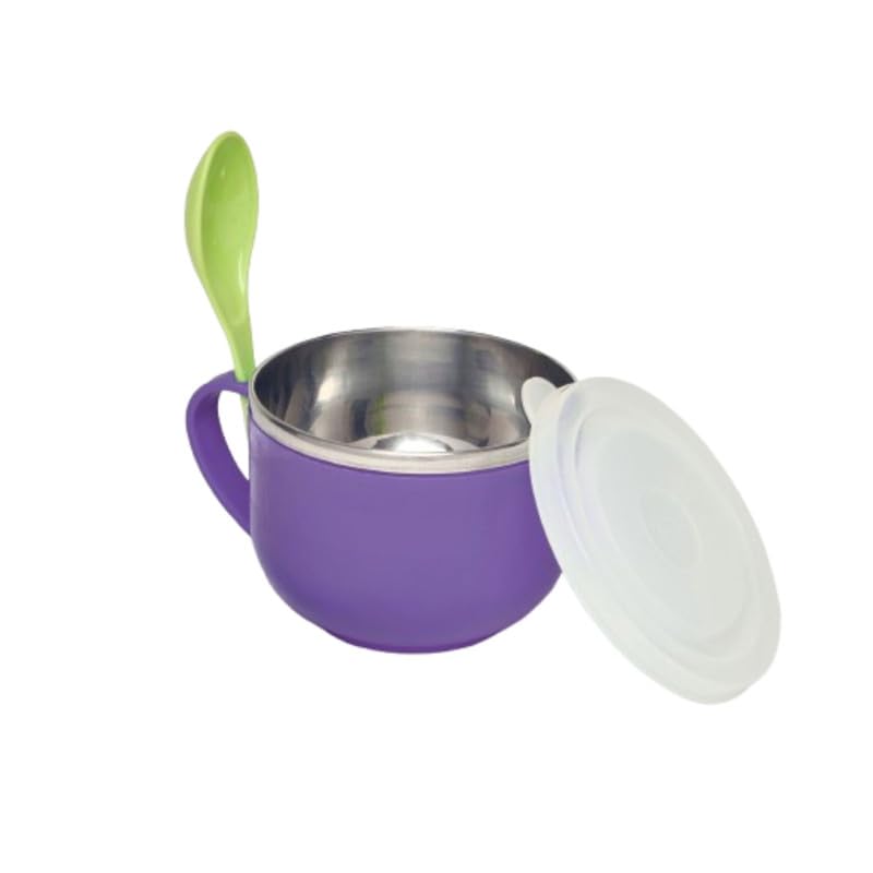 SUGAR Homeware Soup Bowl | 650ml for Kids Feeding with Handle | Microwave Safe Maggi & Cereal | BPA Free & Durable | Cute Mealti